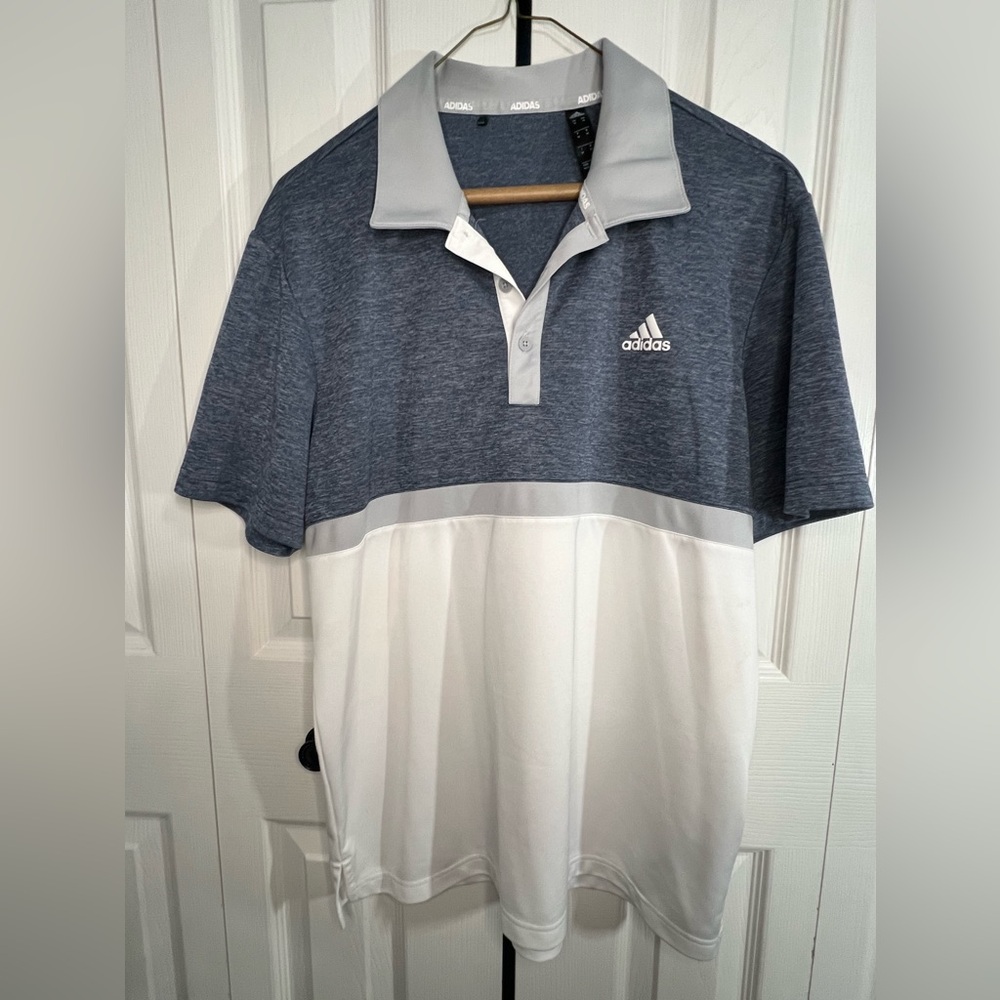 Adidas Men’s Size Medium 3 Button Polo Shirt